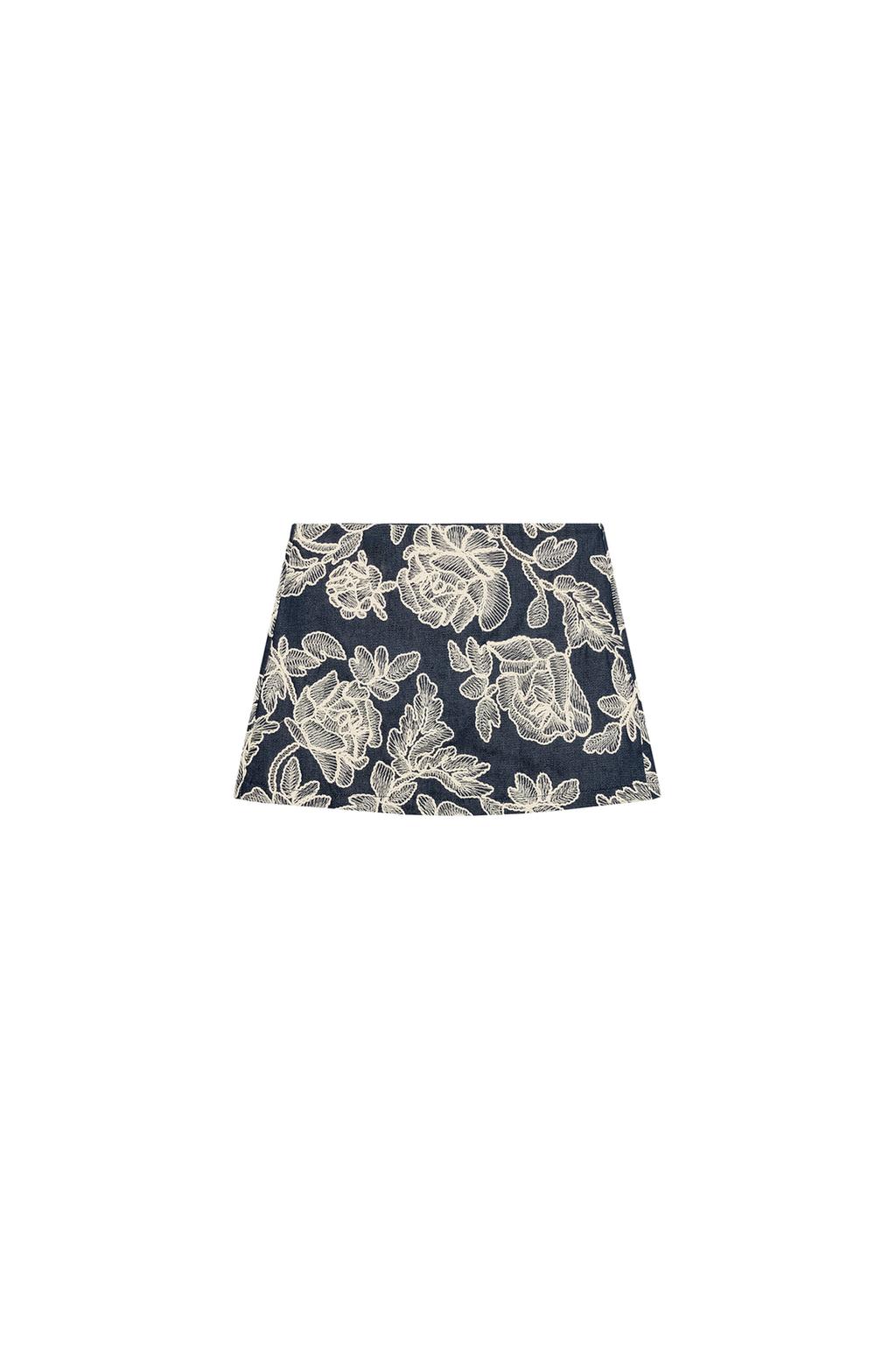 EMBROIDERED SKORT - image 3