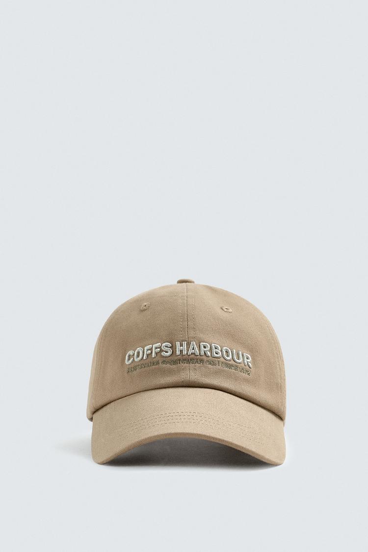 EMBROIDERED TEXT CAP