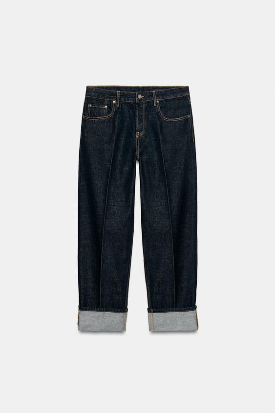 JEANS ZW COLLECTION RECTOS TIRO BAJO - Azul de Zara - Imagen 0