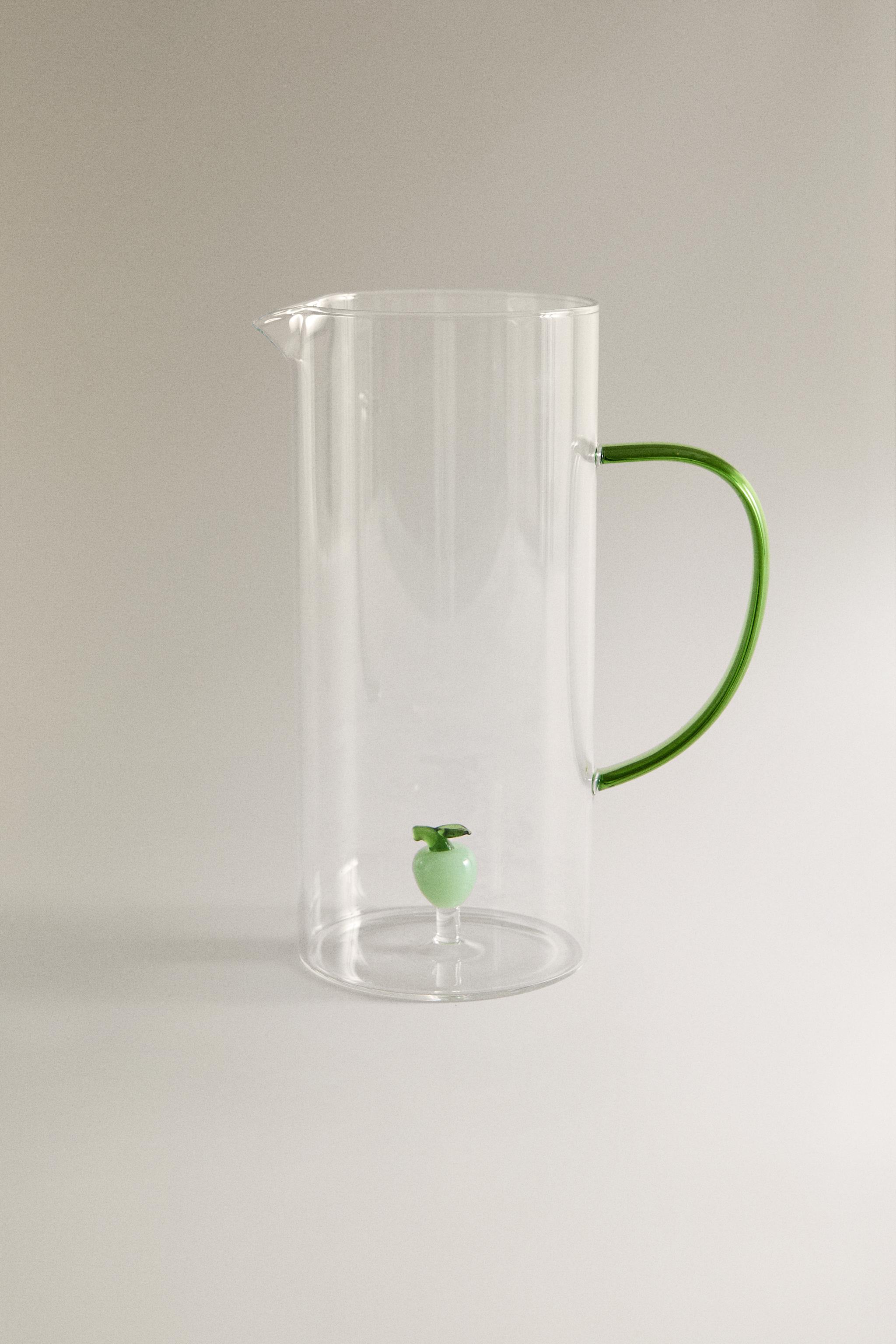 GLASS PITCHER WITH HANDLE AND APPLE DETAIL | ZARA United States