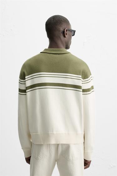 Veste zippée en maille - VERT de Zara - Image 2