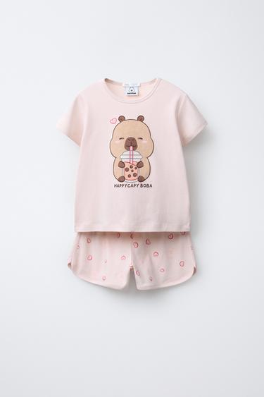 6-14 AÑOS/ PIJAMA CAPIBARA CAPYFUN © - Rosa de Zara - Imagen 0