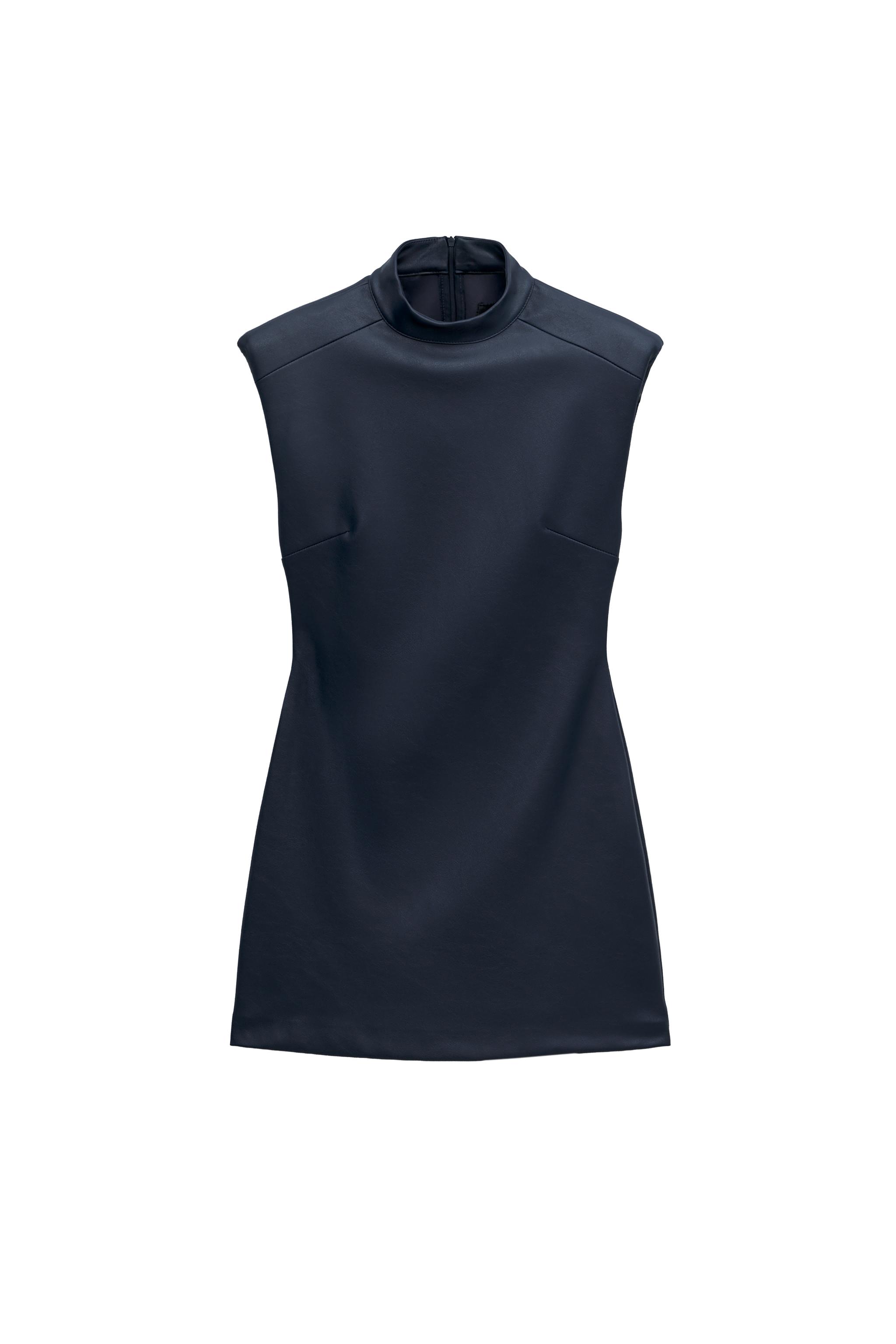 VESTIDO MINI EFECTO PIEL