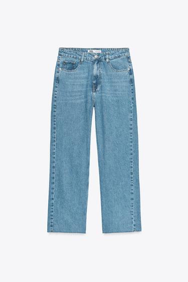 JEANS Z1975 RECTOS TIRO ALTO - Azul medio de Zara