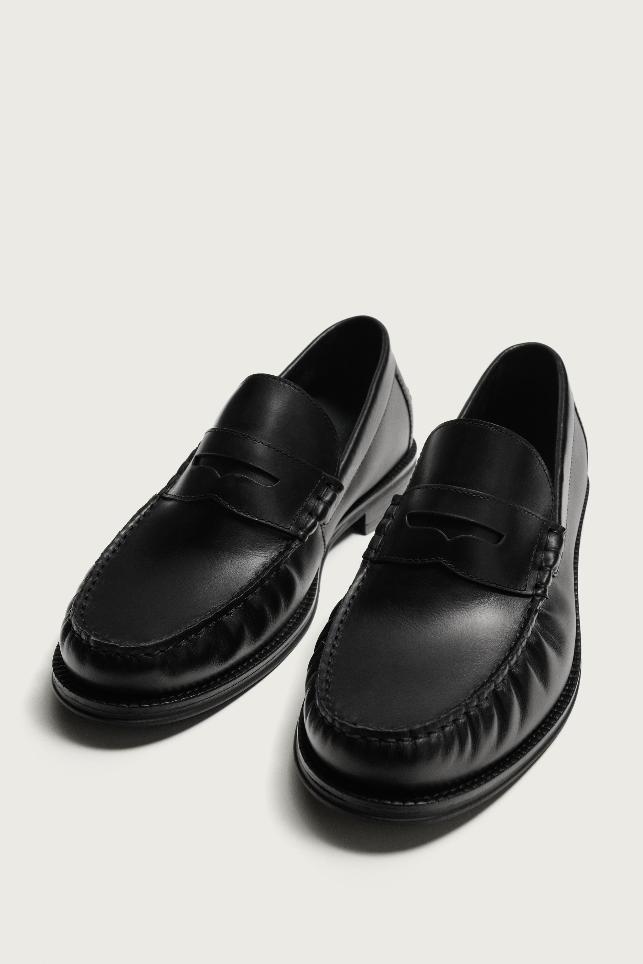 LEATHER PENNY LOAFERS