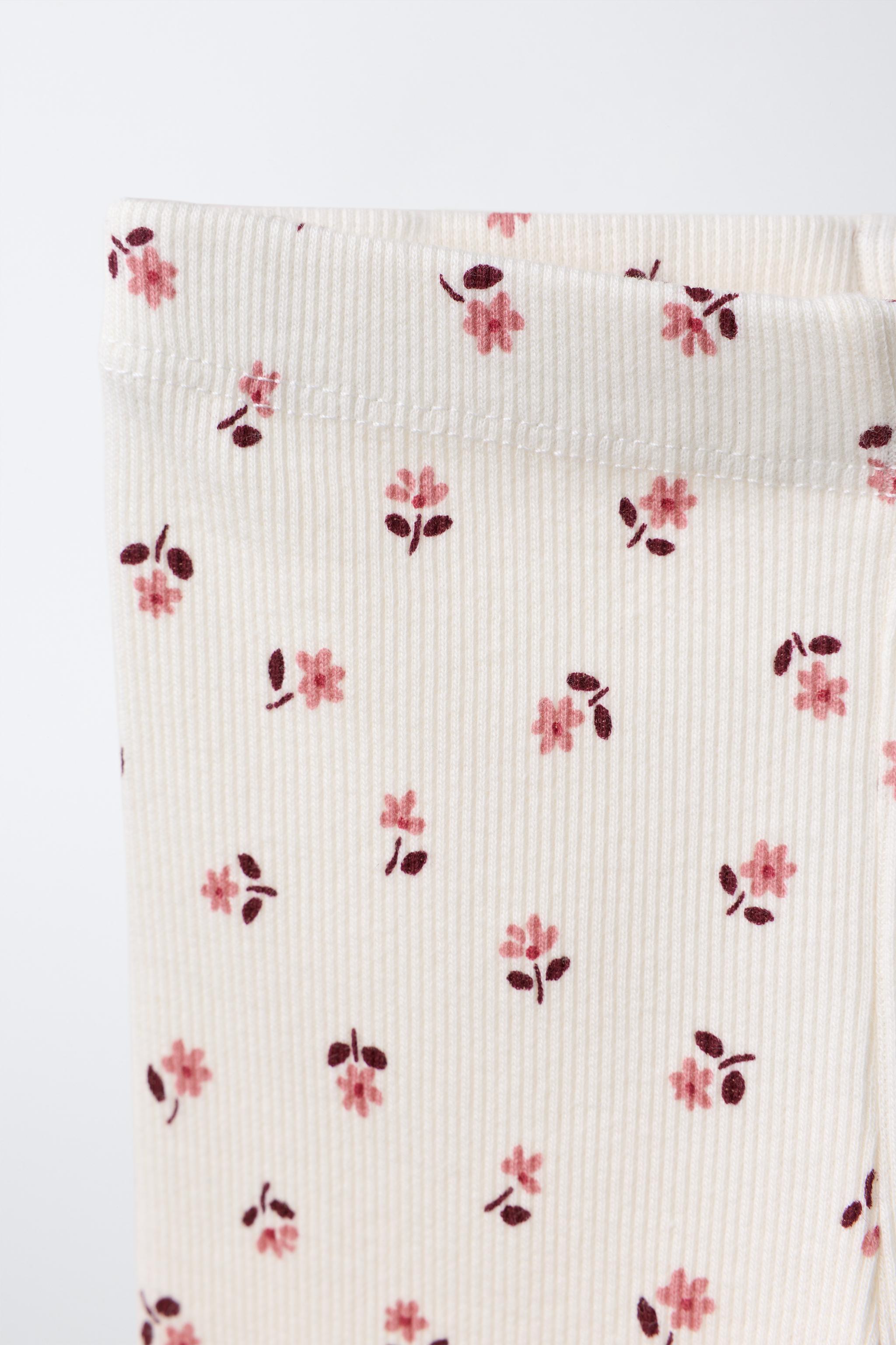 Детские леггинсы Zara FLORAL PRINT LEGGINGS — фото 3