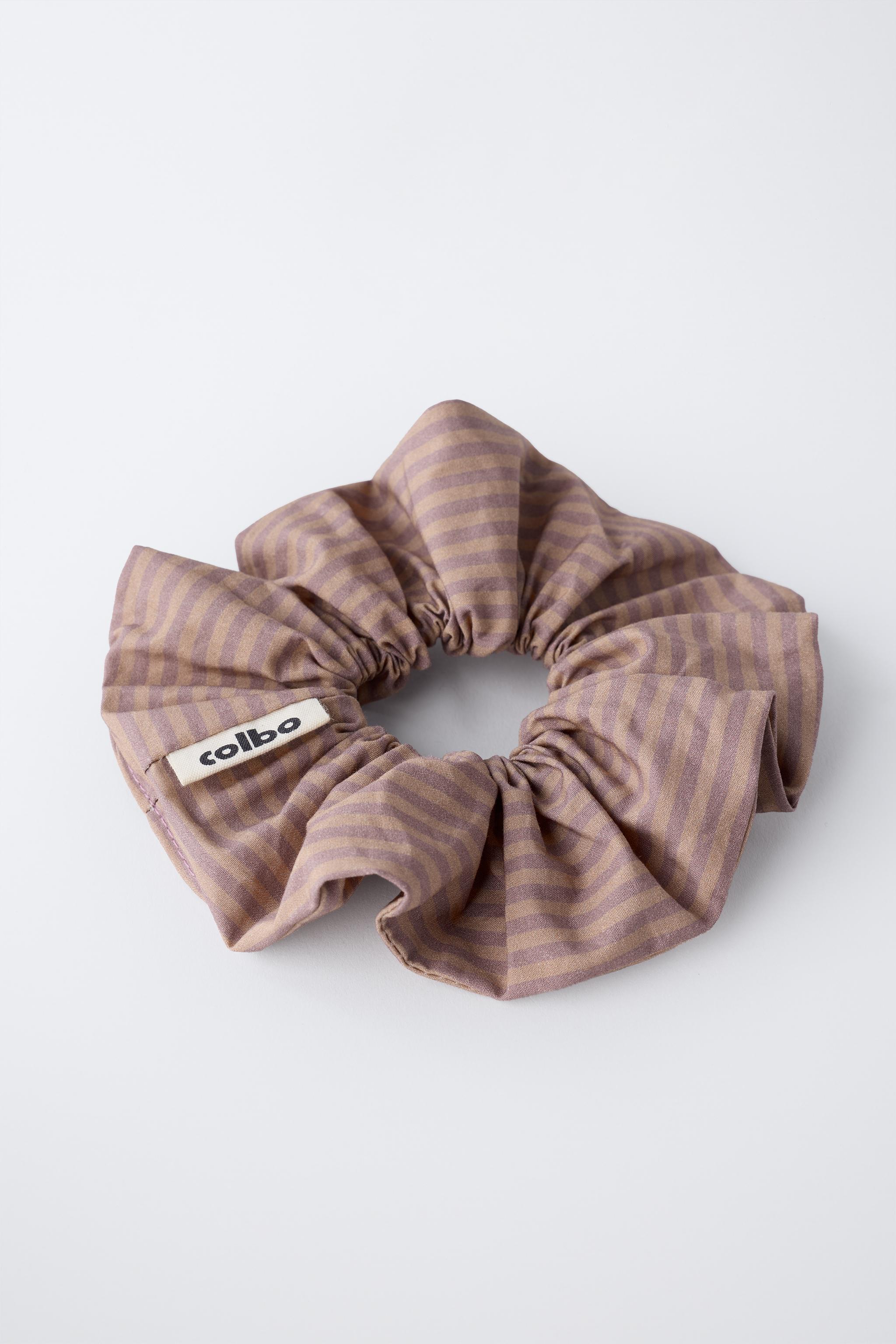 TWO-PACK OF STRIPED SCRUNCHIES