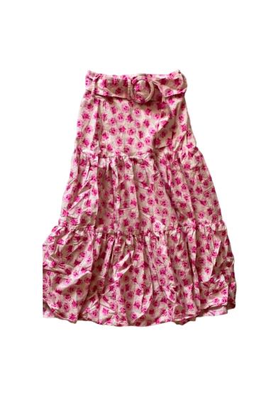 ZARA BELTED FLORAL PRINTED SKIRT SHIRT SET SIZE SMALL