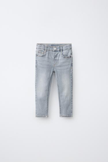 JEANS SKINNY - Albastru mediu de la Zara