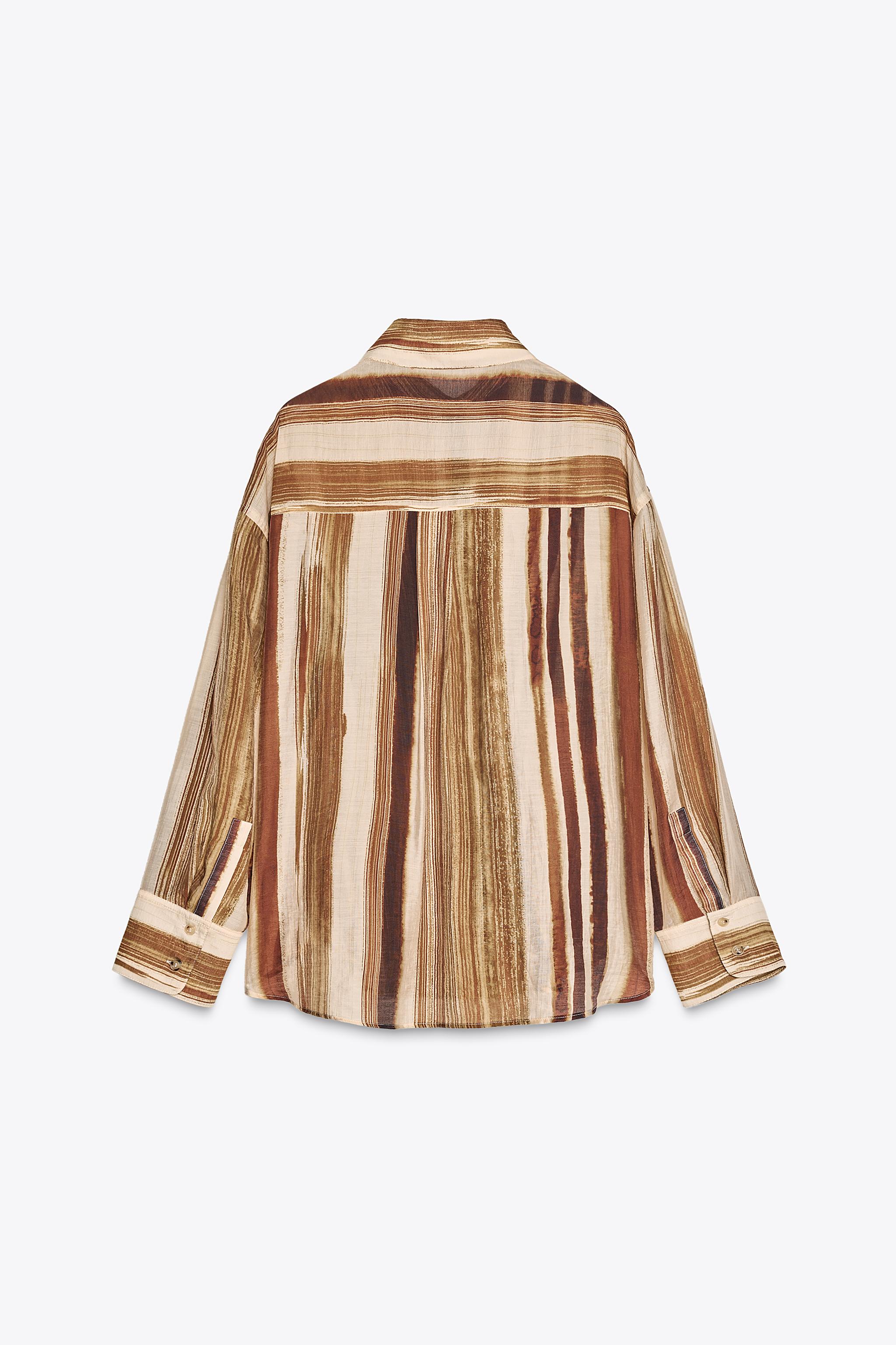 OVERSIZED STRIPED SHIRT - Multicolored | ZARA United States