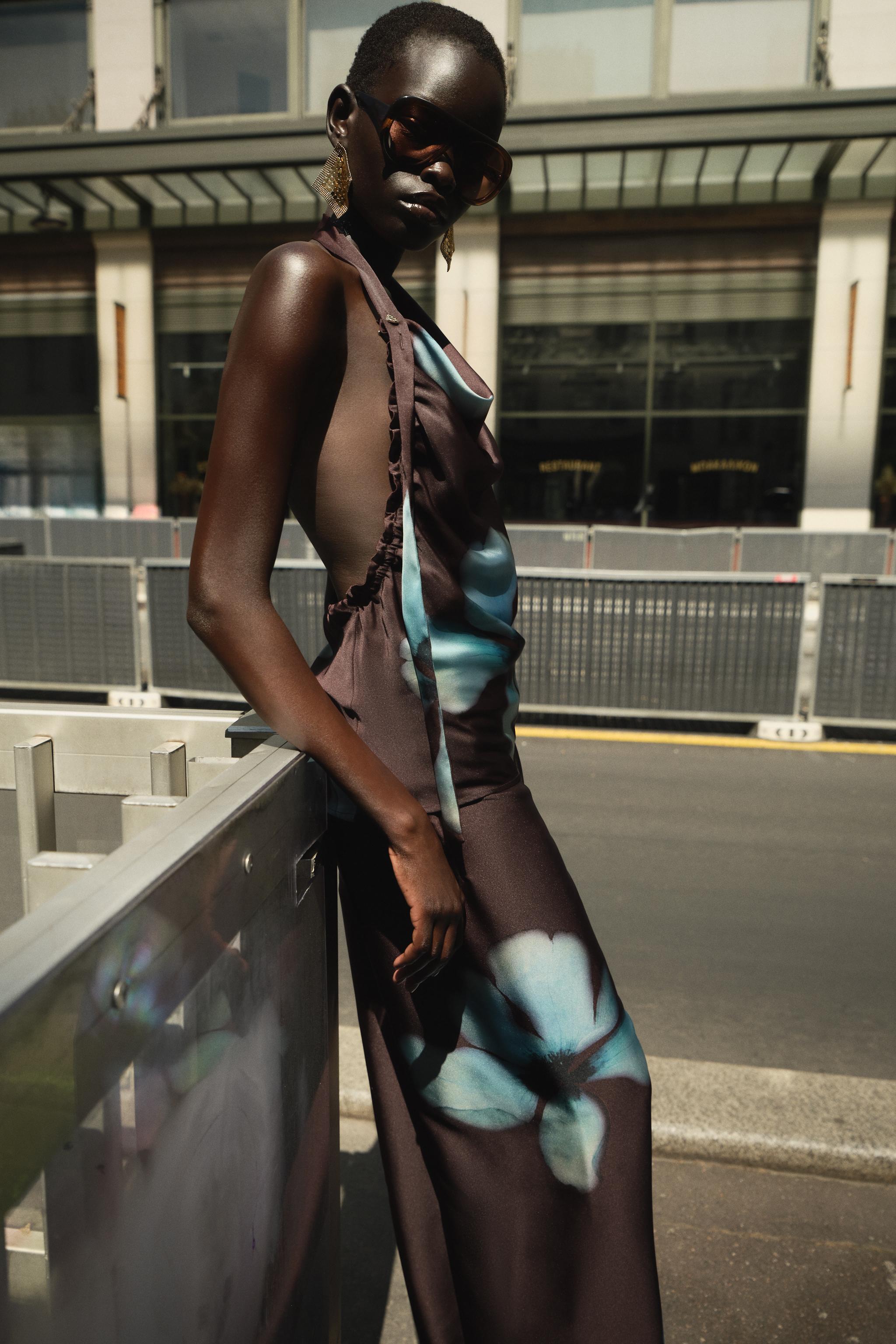 FLORAL PRINT SATIN PANTS - Multicolored | ZARA United States