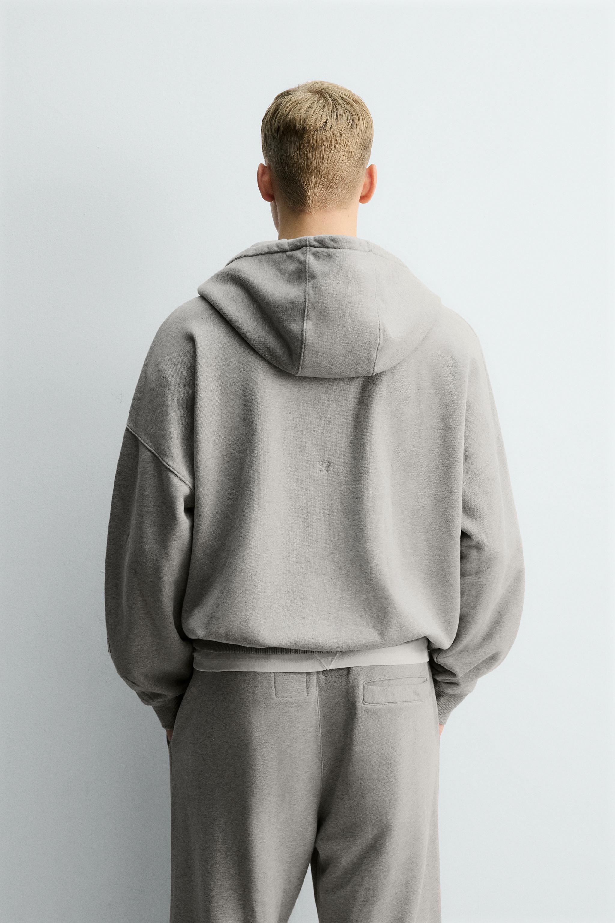 フーディ カンガルーポケット スウェットシャツ X SR_A - ブルー