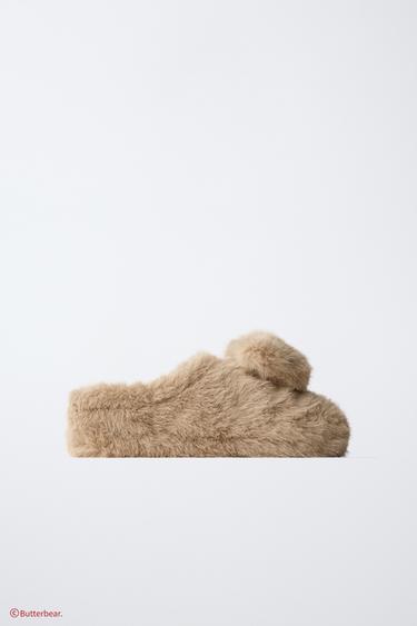 ДОМАШНИЕ ТАПОЧКИ BUTTERBEAR © — КОРИЧНЕВЫЙ от Zara