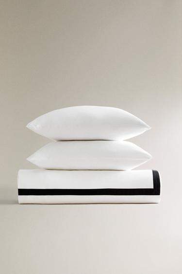 HOUSSE DE COUETTE SATIN FRISE - Noir de Zara - Image 5