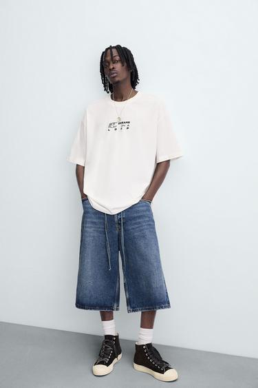 GRAPHIC PRINT T-SHIRT - White by Zara - Image 4