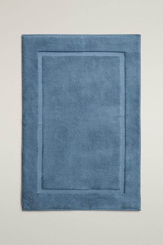 SOFT TERRY BATH MAT - dusty blue by Zara - Image 0