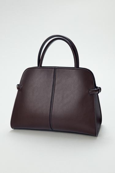 Zara MAXI CITY BAG - Chocolate