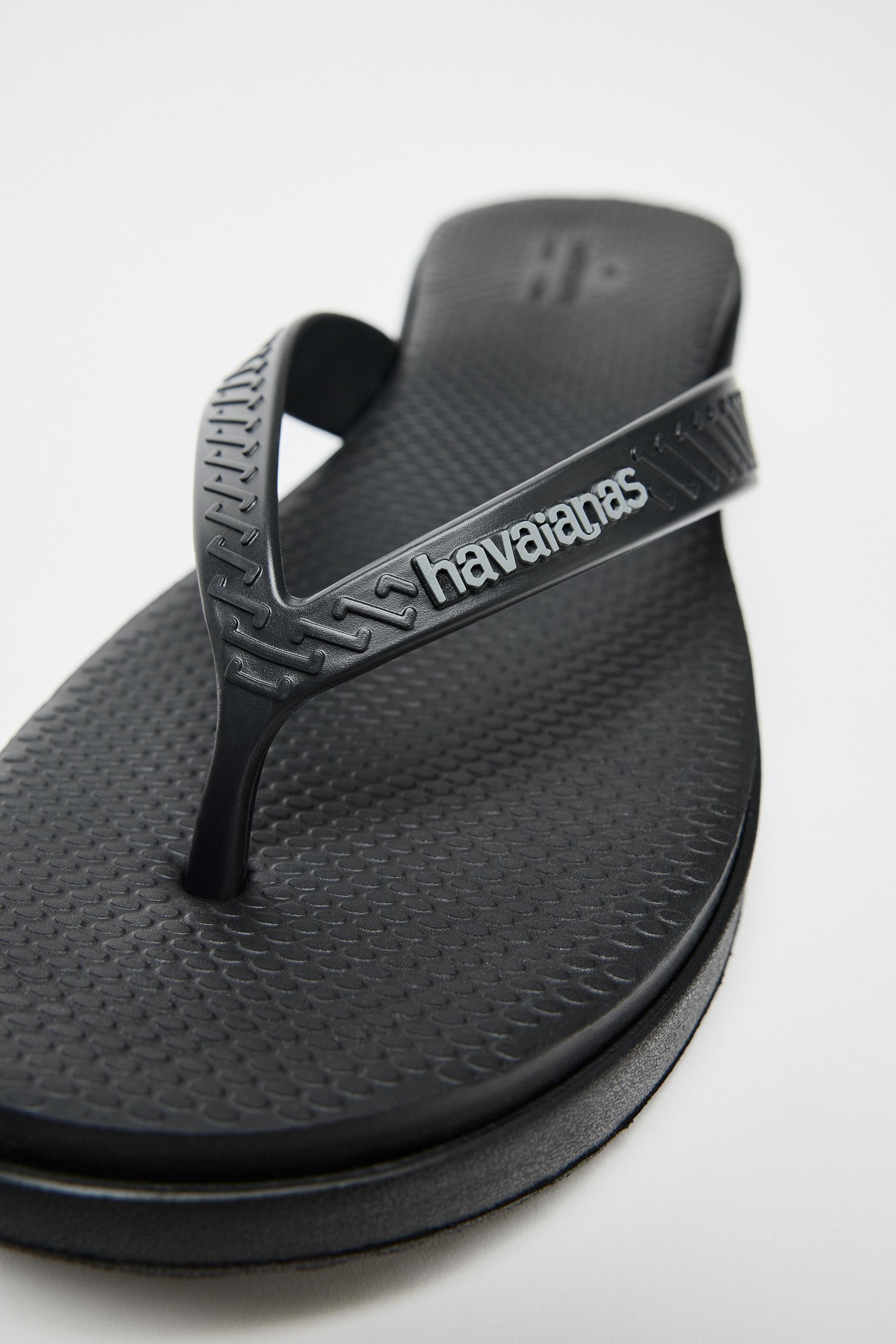 ZARA プラットフォームサンダル HAVAIANAS x ZARA 5953/510 HAVAIANAS ® x ZARA PLATFORM SANDALS - Black | ZARA Spain