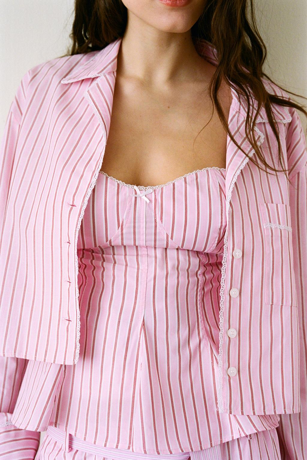 Thumbnail image for STRIPED POPLIN TOP