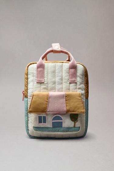 BACKPACK WITH HOUSE DETAIL - Pink by Zara