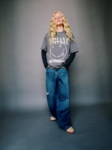 CAMISETA ESTAMPADO NIRVANA ® - Gris de Zara