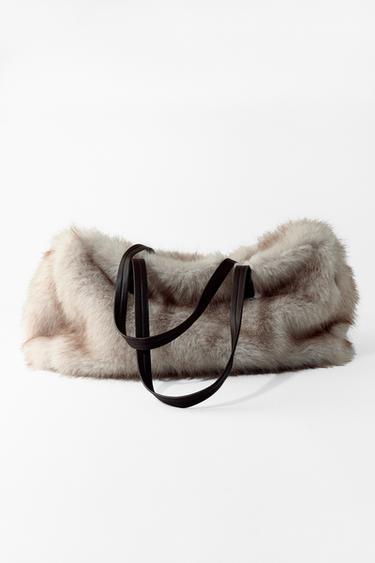 МАКСИ-СУМКА ИЗ ИСКУССТВЕННОГО МЕХА — Единственный от Zara
