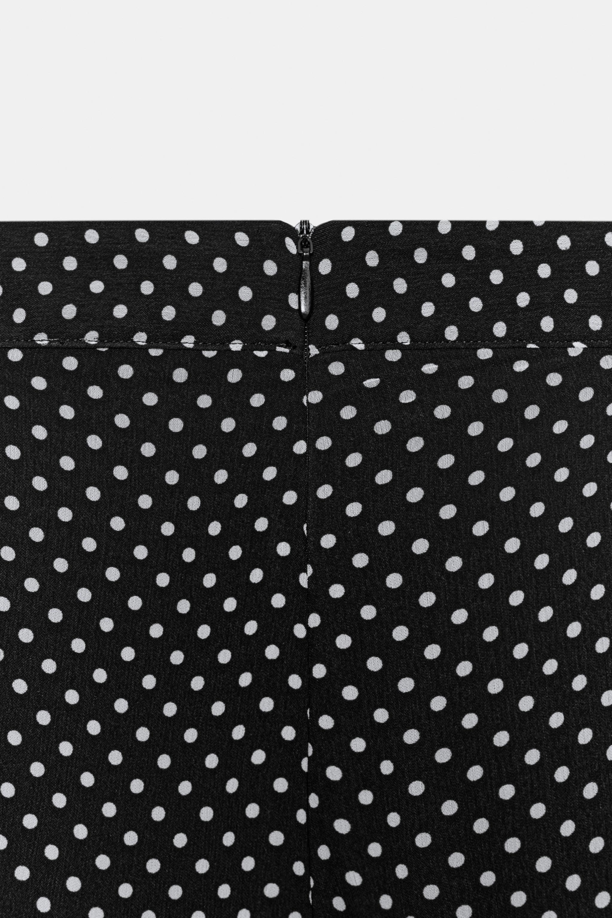 ZW COLLECTION PLEATED POLKA DOT PANTS