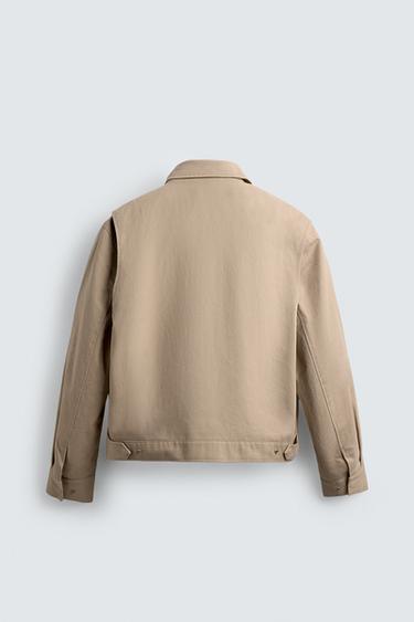 TWILL TEXTURED JACKET - Sand by Zara - Image 7