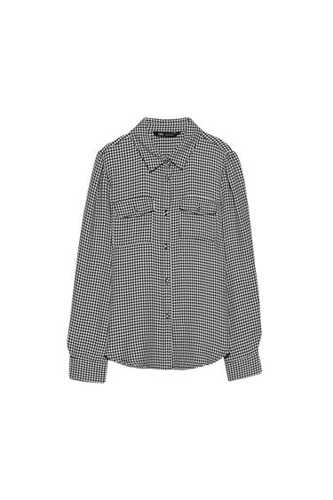 HOUNDSTOOTH SHIRT WITH POCKETS