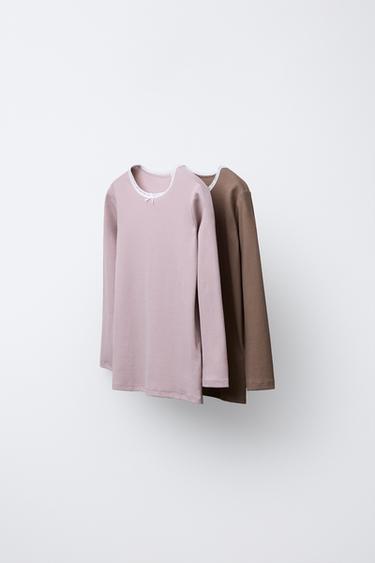 2-6 AÑOS/ PACK DOS CAMISETAS CANALÉ PUNTILLA - Multicolor de Zara - Imagen 0
