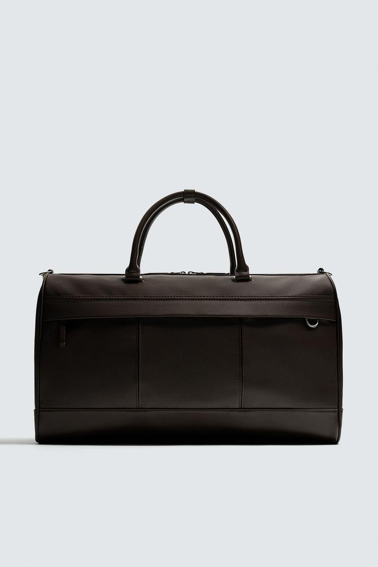 ZARA TEXTURED TRAVEL BAG