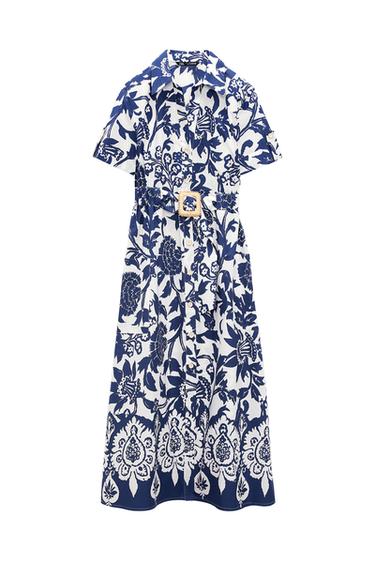 MIDI FLORAL PRINT DRESS