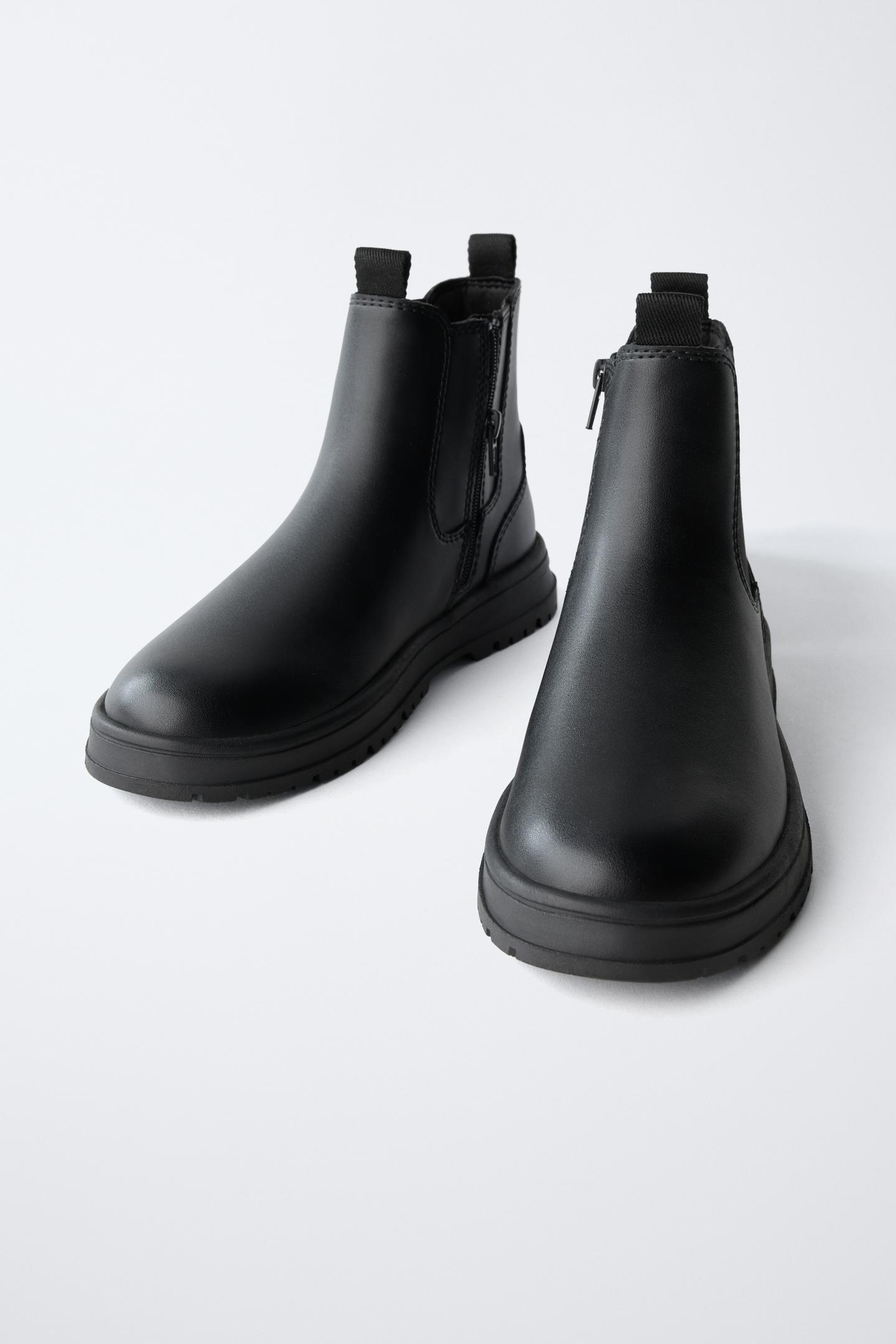 Детские ботинки Zara Chelsea Ankle, цвет: Чёрный — фото 3