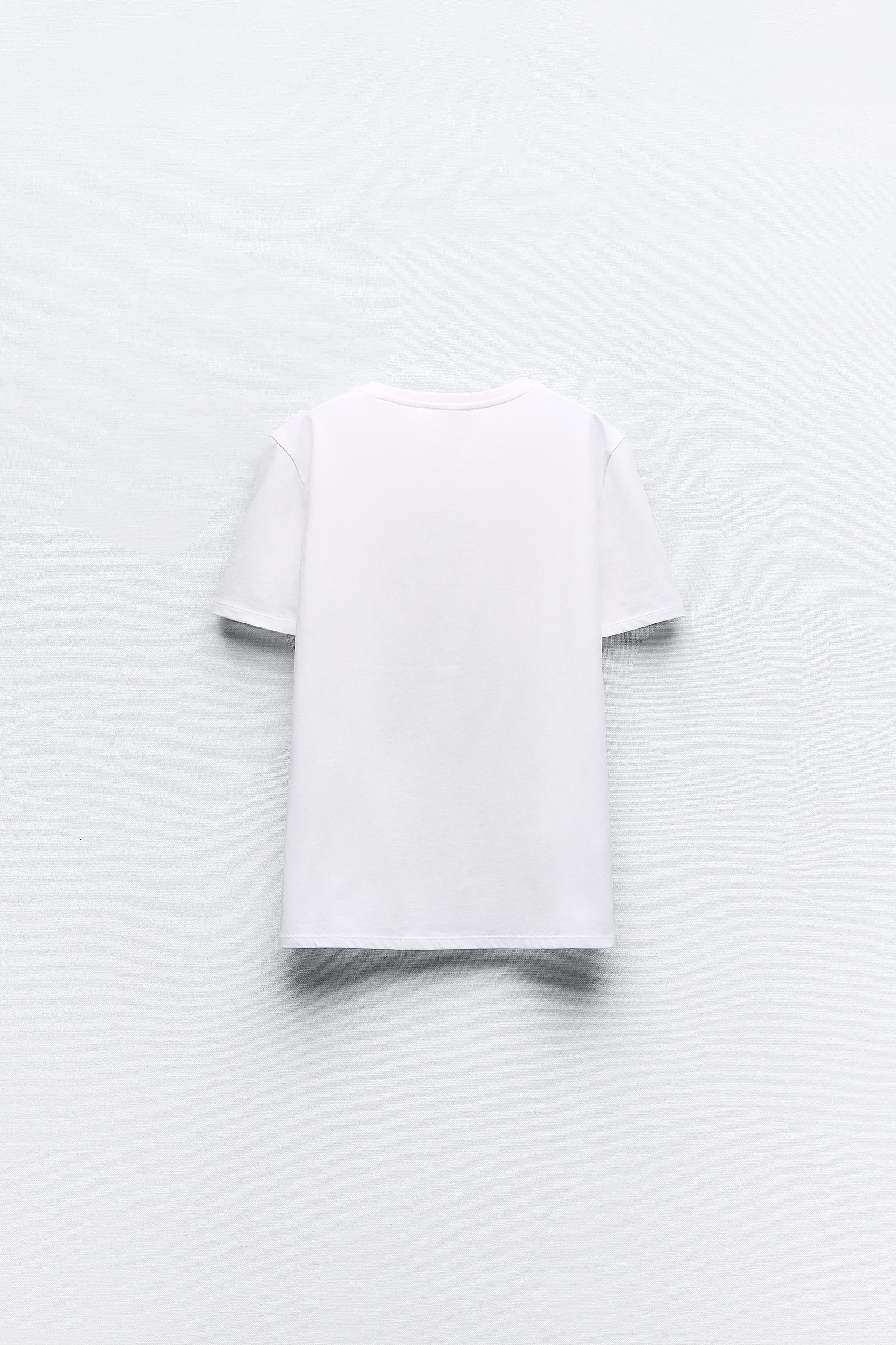 METALLIC T-SHIRT - Silver | ZARA United States