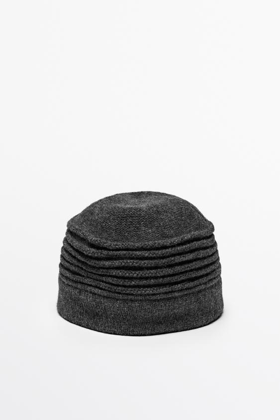 Zara Wool blend pillbox hat - Gray - Image 0