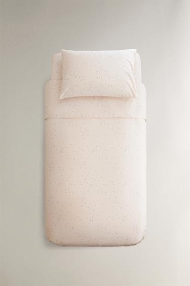 HOUSSE DE COUETTE ENFANT COTON ÉTOILES - Rose clair de Zara - Image 0