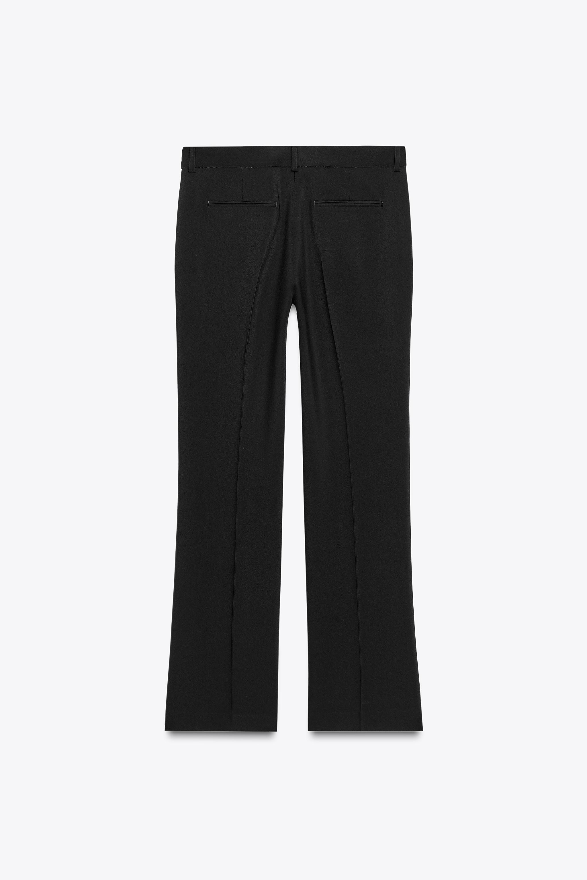 PANTALONI DREPȚI ZW COLLECTION - Negru | ZARA România