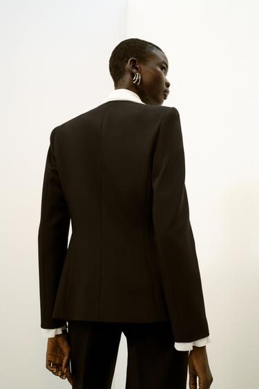 VESTE À NŒUD FOULARD - Noir de Zara - Image 5