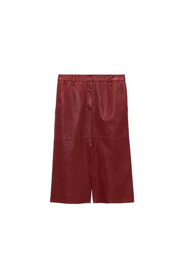 LEATHER MIDI SKIRT - LIMITED EDITION