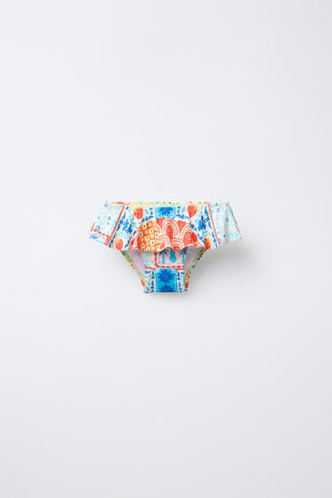 1-6 AÑOS/ BRAGUITA ESTAMPADO VOLANTE - Coral de Zara