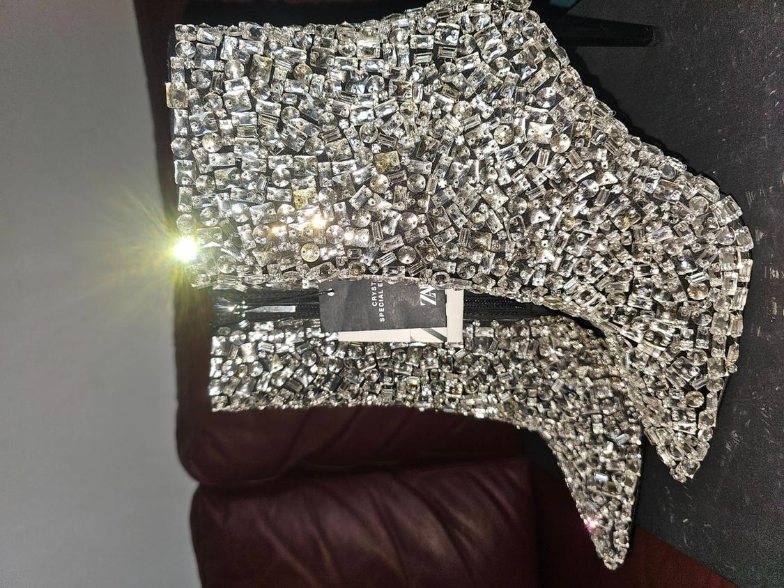 HIGH-HEEL DIAMANTÉ ANKLE BOOTS - SPECIAL EDITION - Image 10