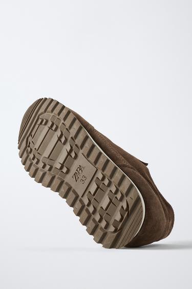 BASKETS EN CUIR - Marron de Zara - Image 6