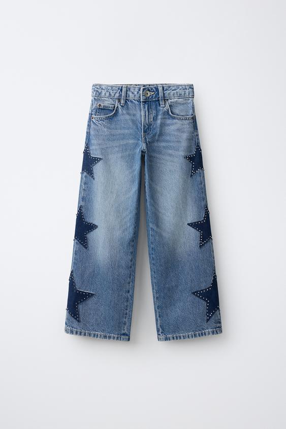 WIDE-LEG STAR JEANS - Blue by Zara - Image 0