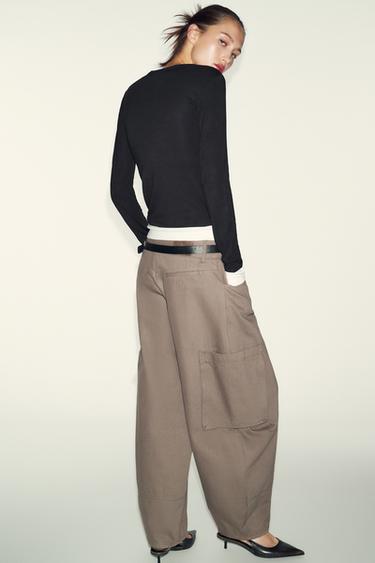 MOCK LAYER CONTRAST T-SHIRT - Black by Zara - Image 5