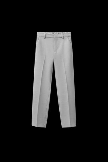 Zara COMFORT SUIT PANTS - Bluish - Image 0