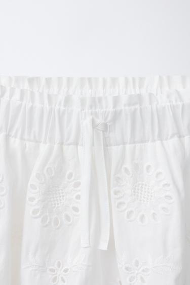 BERMUDA BRODERIE SUISSE - Blanc de Zara - Image 2