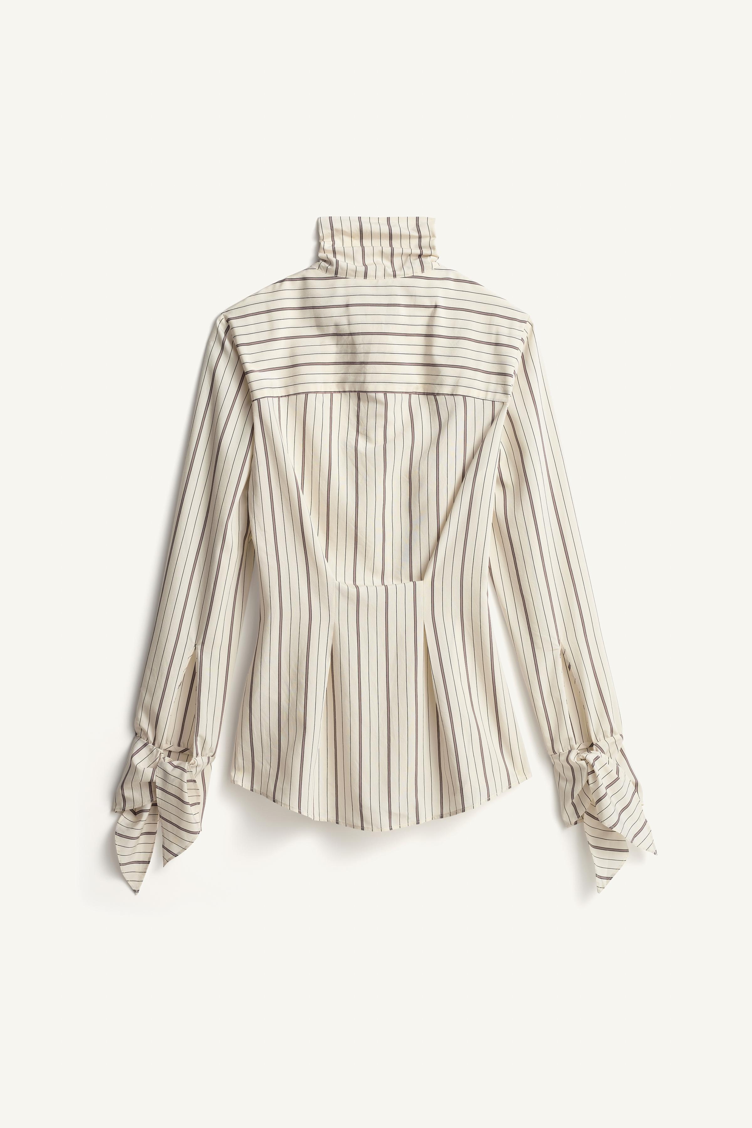 CHEMISE À RAYURES COL MONTANT ÉDITION LIMITÉE
