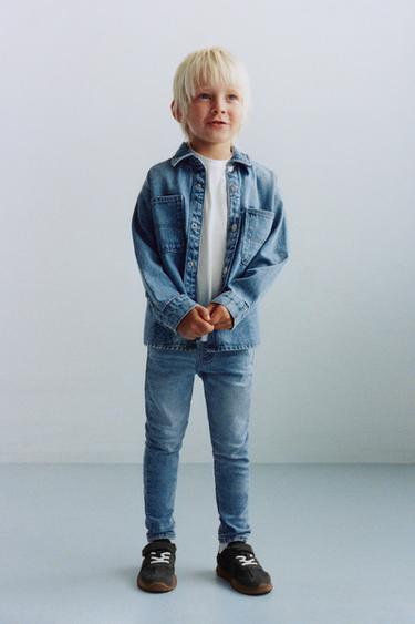 ДУЖЕ ВУЗЬКІ БАЗОВІ ДЖИНСИ - Синій Zara
