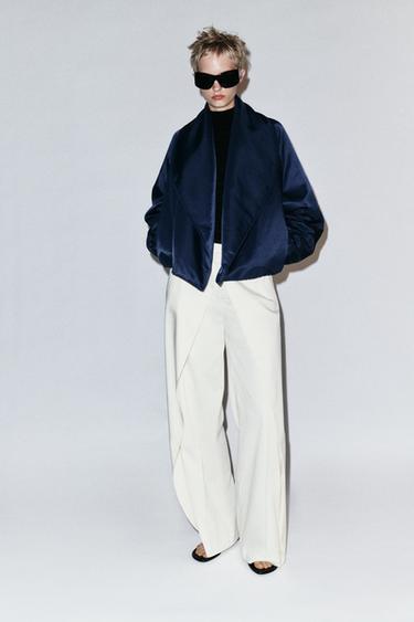 CHAQUETA BOMBER ACOLCHADA ZW COLLECTION - Azulón de Zara