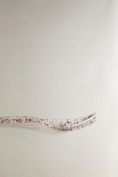 KIDS' TRITAN™ GLITTER FORK - Transparent by Zara - Image 3